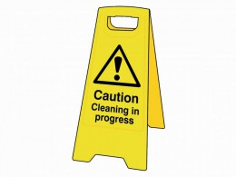 Scan Caution Cleaning In Progress Heavy-Duty A Board £12.49